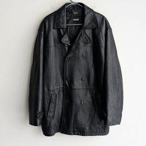 Vintage Danier Men's Black Leather Jacket